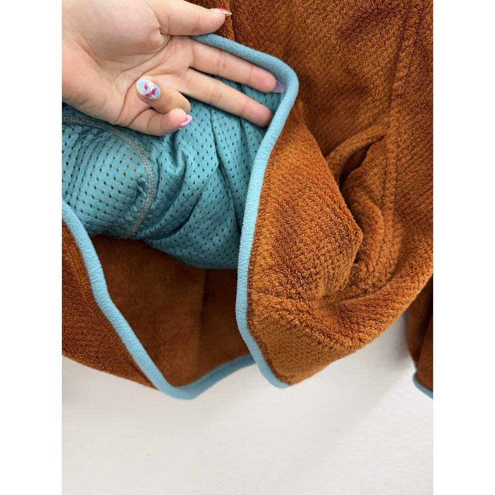 Patagonia Womens Pullover Size XL Re-Tool Snap-T Bunt Orange Polartec Fleece - Picture 8 of 14